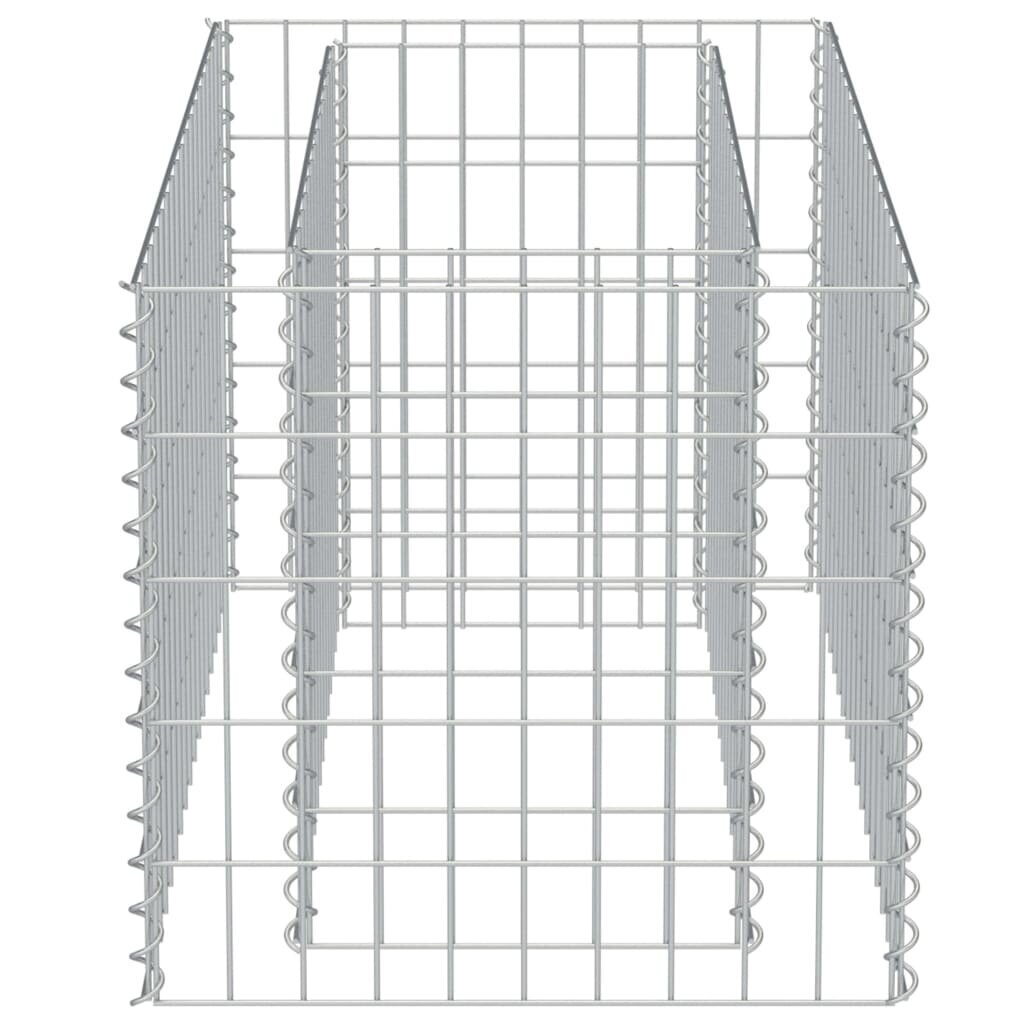 Gabiono vazonas, galvanizuotas plienas, 90x50x50cm, aukštas kaina ir informacija | Vazonai | pigu.lt