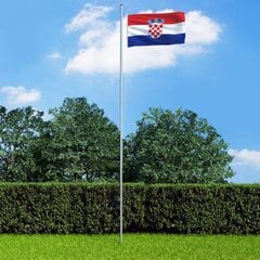 Kroatijos vėliava 90x150 cm цена и информация | Флаги и аксессуары к ним | pigu.lt