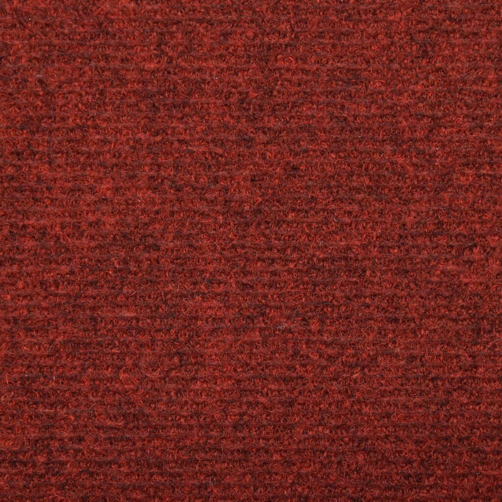 Laiptų kilimėliai, 15vnt., raudonos spalvos, 65x25cm kaina ir informacija | Kilimai | pigu.lt