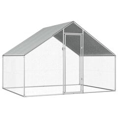 Lauko narvas viščiukams, 2,75x2x2m, galvanizuotas plienas цена и информация | Скворечники, кормушки, клетки | pigu.lt