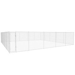 vidaXL Lauko voljeras šunims, 950x950x185 cm, galvanizuotas plienas цена и информация | Лежаки, домики | pigu.lt