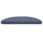 Lipnūs laiptų kilimėliai, 15 vnt., 56x17x3 cm, mėlyni kaina ir informacija | Kilimai | pigu.lt
