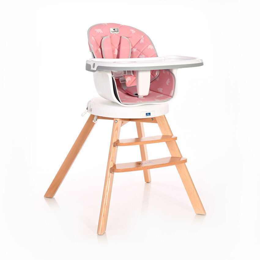 Maitinimo kėdutė Lorelli Napoli Pink Bears цена и информация | Maitinimo kėdutės | pigu.lt
