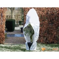 Nature apsauginis uždangalas augalams su užtrauktuku, baltos spalvos, 1,5x1,5x2m, 70 g/m² цена и информация | Садовые инструменты | pigu.lt