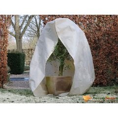 Nature apsauginis uždangalas augalams su užtrauktuku, smėlio spalvos, 2x1,5x1,5m, 70 g/m² цена и информация | Садовые инструменты | pigu.lt