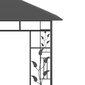 Pavėsinė su tinkleliu nuo uodų, 3x3x2,73 m, pilka цена и информация | Pavėsinės | pigu.lt