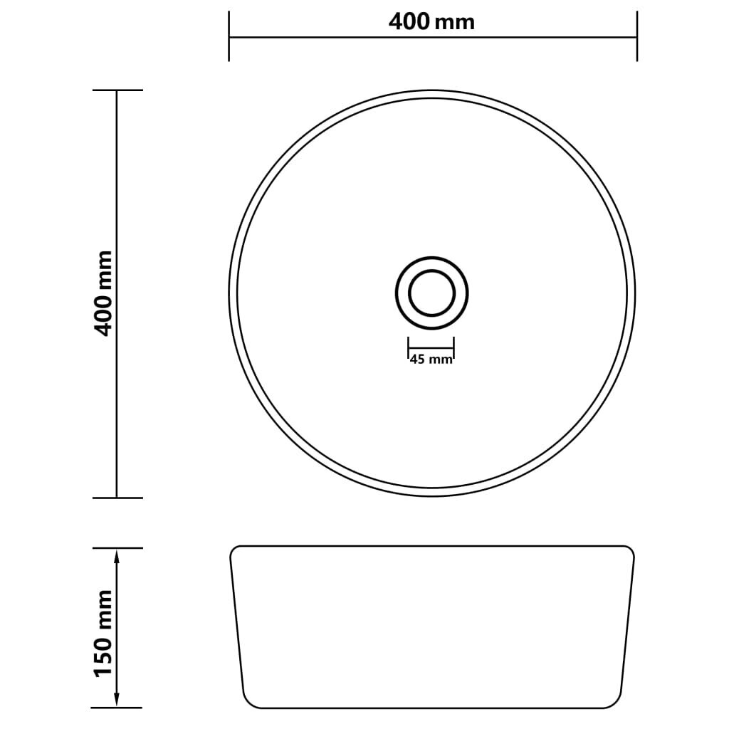 Praustuvas 400x150, baltas kaina ir informacija | Praustuvai | pigu.lt