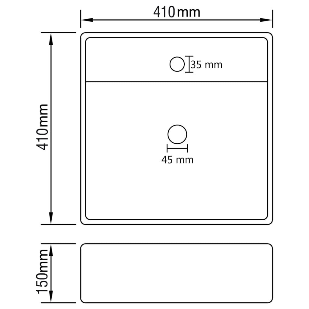 Praustuvas 410x410, rudas kaina ir informacija | Praustuvai | pigu.lt