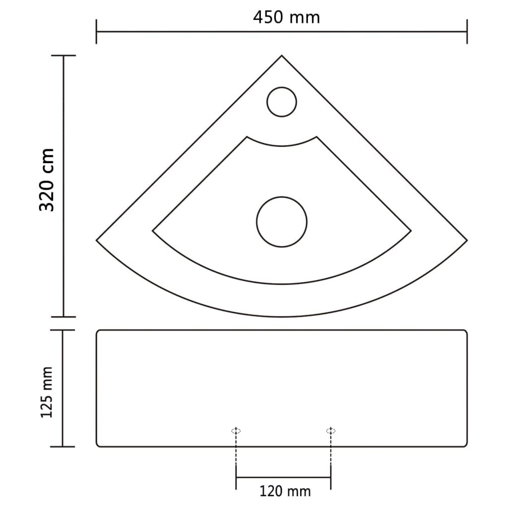 Praustuvas 420x320, auksinis kaina ir informacija | Praustuvai | pigu.lt