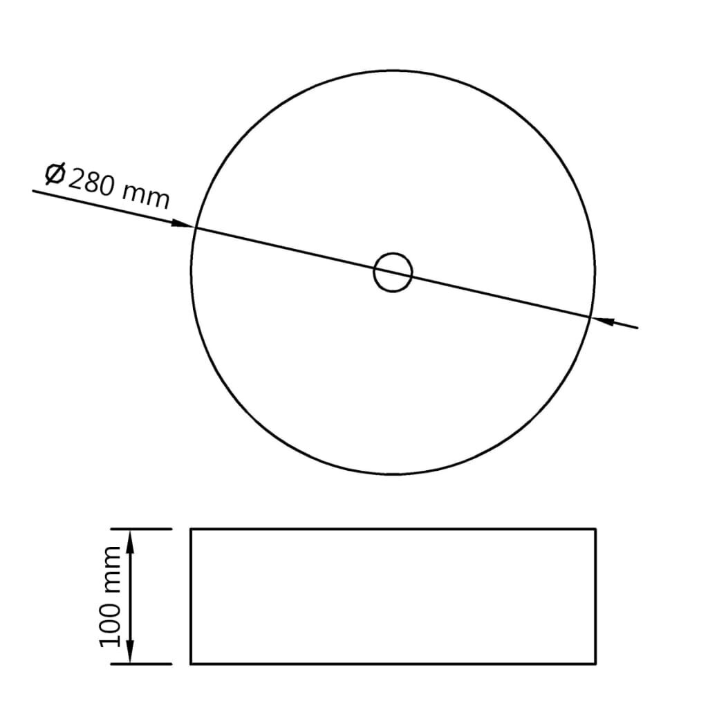 Praustuvas 280x100, auksinis kaina ir informacija | Praustuvai | pigu.lt