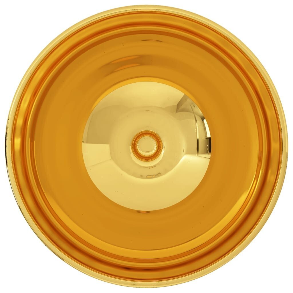 vidaXL Praustuvas, 32,5x14cm, auksinės sp., keramika kaina ir informacija | Praustuvai | pigu.lt