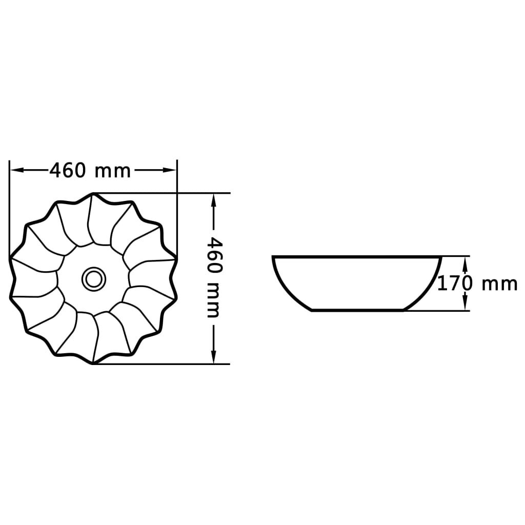 Praustuvas 460x170, baltas kaina ir informacija | Praustuvai | pigu.lt