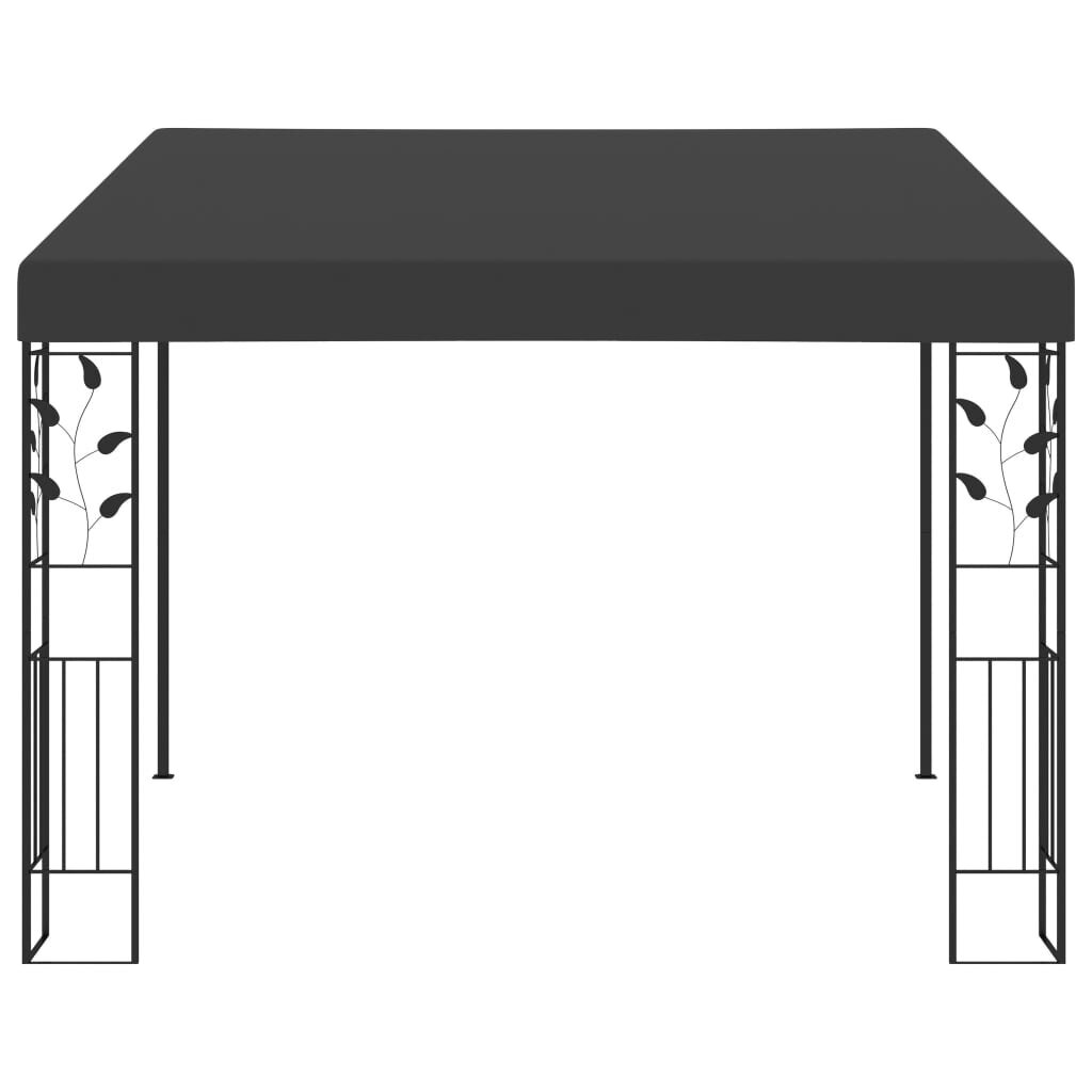 Pavėsinė, 3x3x2.5m, juoda kaina ir informacija | Pavėsinės | pigu.lt