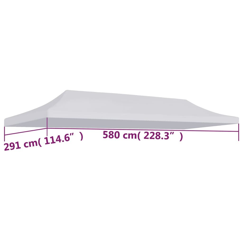 Proginės palapinės stogas, 3x6 m, baltas kaina ir informacija | Pavėsinės | pigu.lt