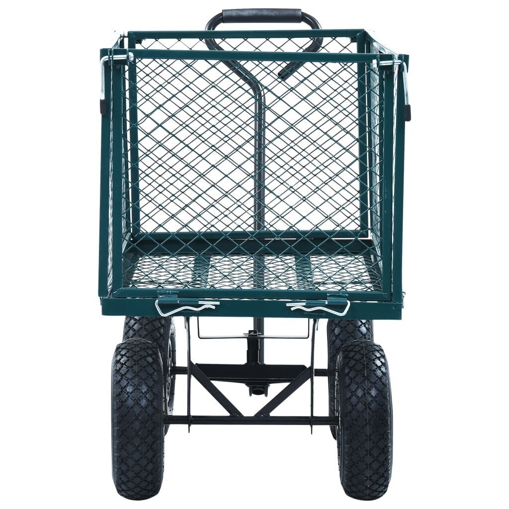 Rankinis sodo vežimėlis 350 kg, žalias kaina ir informacija | Karučiai | pigu.lt