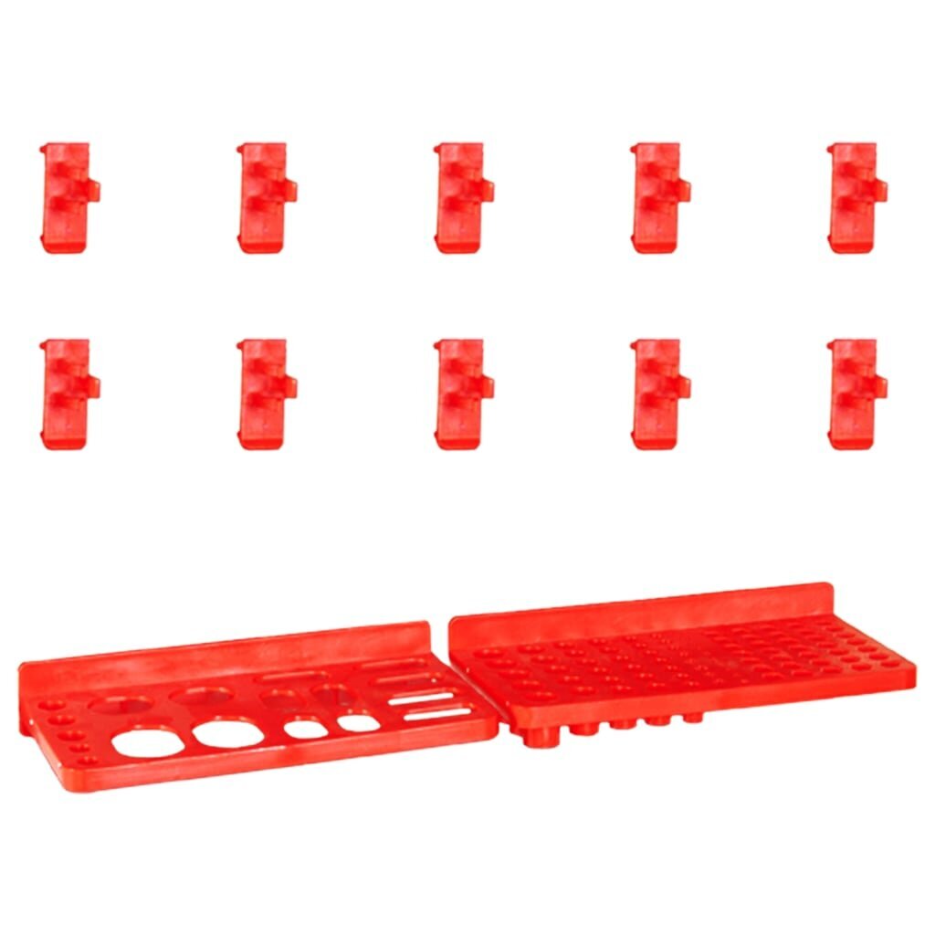Sandėliavimo dėžių rinkinys, 29 dalių, raudonas ir juodas цена и информация | Mechaniniai įrankiai | pigu.lt