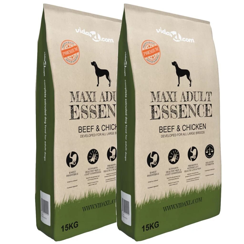 Sausas maistas Maxi Adult Essence Beef & Chicken, 2vnt.,30kg цена и информация | Sausas maistas šunims | pigu.lt