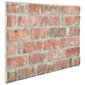 Sienos plokštės, 11vnt., raudonos, EPS, plytų dizaino, 3D kaina ir informacija | Plytelės sienoms | pigu.lt