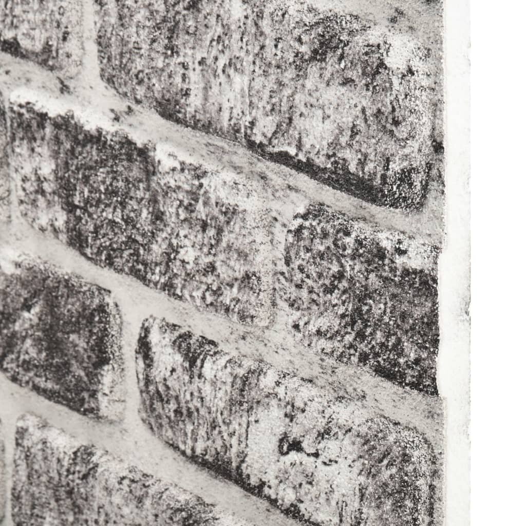 Sienos plokštės, 11vnt., tamsiai pilkos, EPS, plytų dizaino, 3D цена и информация | Plytelės sienoms | pigu.lt