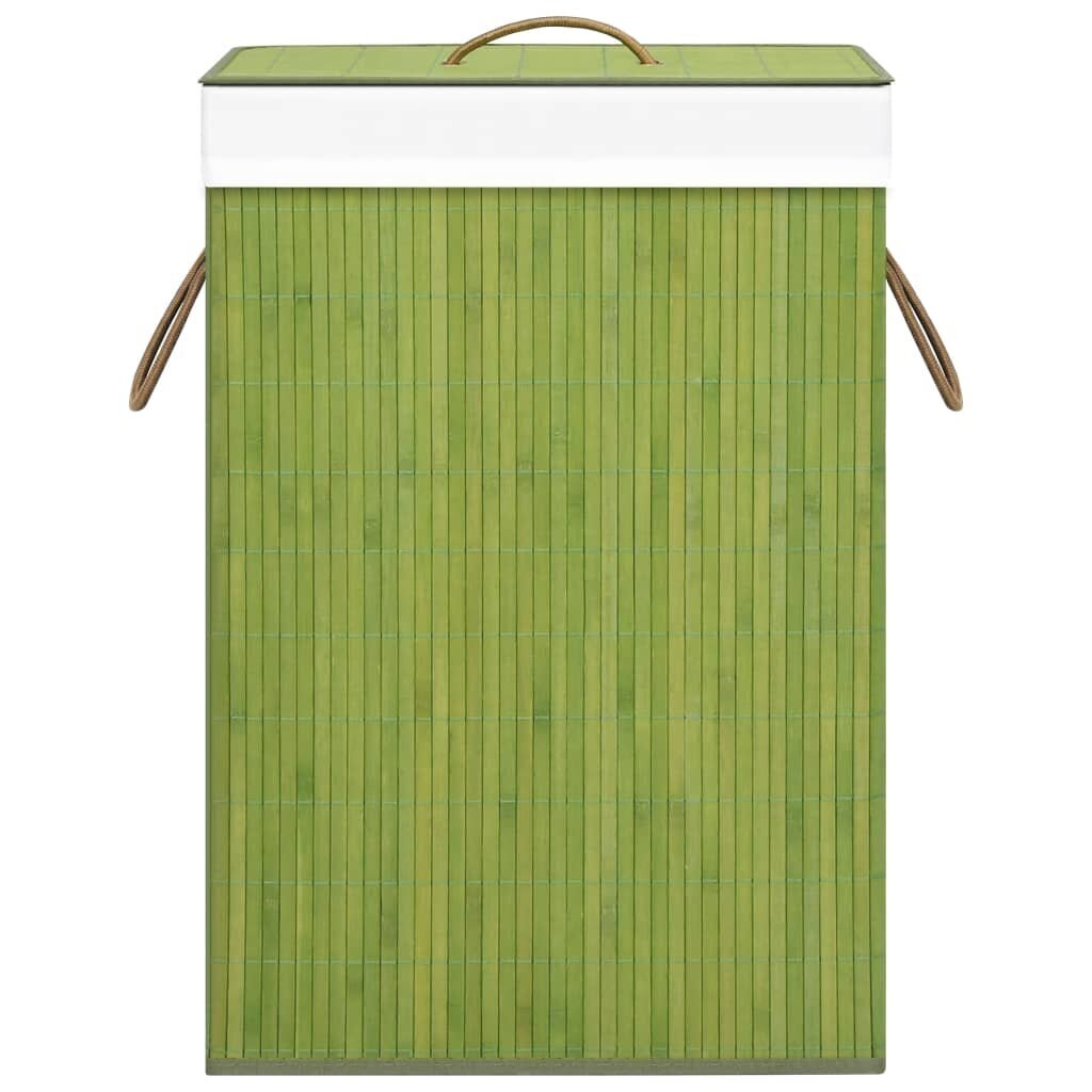 vidaXL skalbinių krepšys, 83 l, žalias kaina ir informacija | Vonios kambario aksesuarai | pigu.lt