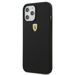 Telefono dėklas Ferrari FESSIHCP12MBK iPhone 12/12 Pro 6,1" kaina ir informacija | Telefono dėklai | pigu.lt