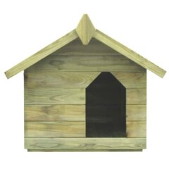 Sodo šuns būda su atidaromu stogu, impregnuota pušies med. kaina ir informacija | Guoliai, pagalvėlės | pigu.lt