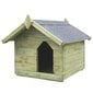 Sodo šuns būda su atidaromu stogu, impregnuota pušies med. kaina ir informacija | Guoliai, pagalvėlės | pigu.lt