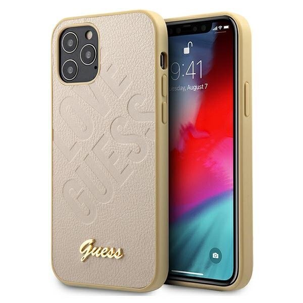 Telefono dėklas Guess GUHCP12LPUILGLG iPhone 12 Pro Max 6,7" kaina ir informacija | Telefono dėklai | pigu.lt