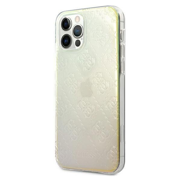 Dėklas Guess GUHCP12M3D4GIRBL skirtas iPhone 12/12 Pro 6,1", geltona kaina ir informacija | Telefono dėklai | pigu.lt