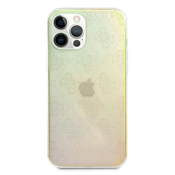 Dėklas Guess GUHCP12M3D4GIRBL skirtas iPhone 12/12 Pro 6,1", geltona kaina ir informacija | Telefono dėklai | pigu.lt