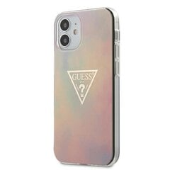 Dėklas Guess GUHCP12SPCUMCGG01 skirtas iPhone 12 mini, rožinė kaina ir informacija | Telefono dėklai | pigu.lt