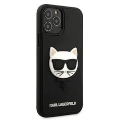 Telefono dėklas Karl Lagerfeld KLHCP12LCH3DBK iPhone 12 Pro Max 6,7" kaina ir informacija | Telefono dėklai | pigu.lt