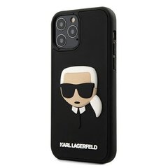 Telefono dėklas Karl Lagerfeld KLHCP12LKH3DBK iPhone 12 Pro Max 6,7" kaina ir informacija | Telefono dėklai | pigu.lt