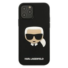 Telefono dėklas Karl Lagerfeld KLHCP12LKH3DBK iPhone 12 Pro Max 6,7" kaina ir informacija | Telefono dėklai | pigu.lt