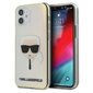 Karl Lagerfeld KLHCP12SPCKHML, skirtas iPhone 12 mini 5,4, skaidrus kaina ir informacija | Telefono dėklai | pigu.lt