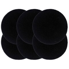 Stalo kilimėliai, 38 cm, juodi, 6 vnt. цена и информация | Скатерти, салфетки | pigu.lt