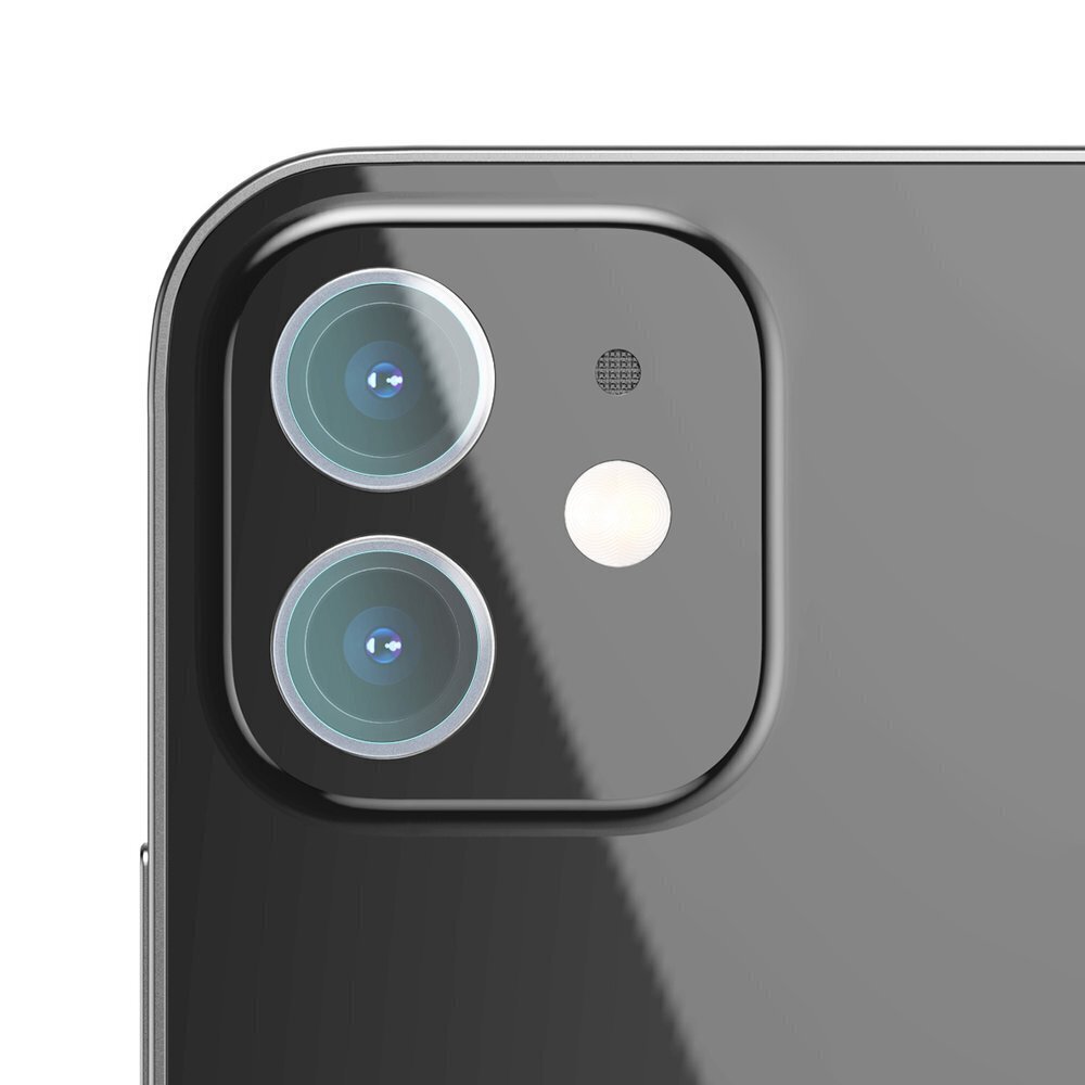 Apsaugini stiklas Baseus reinforced lens tempered glass camera protector skirtas iPhone 12 / iPhone 12 mini kaina ir informacija | Apsauginės plėvelės telefonams | pigu.lt