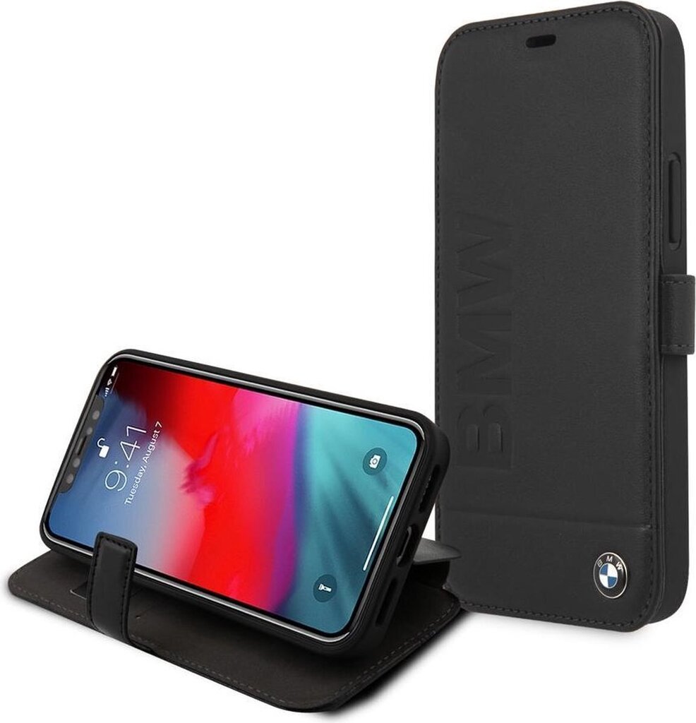 Чехол-книжка / Case BMW Apple iPhone 12 mini, черный, Signature цена |  pigu.lt