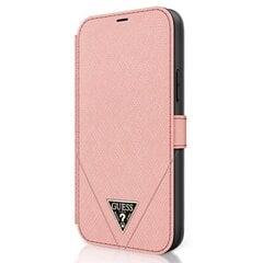 Guess GUFLBKP12LVSATMLPI skirtas Apple iPhone 12 Pro Max 6,7", rožinis kaina ir informacija | Telefono dėklai | pigu.lt