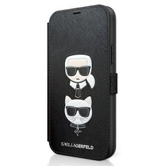 Dėklas Karl Lagerfeld KLFLBKP12LSAKICKCBK skirtas iPhone 12 Pro Max 6,7, juoda kaina ir informacija | Telefono dėklai | pigu.lt