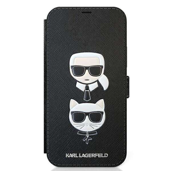 Dėklas Karl Lagerfeld KLFLBKP12LSAKICKCBK skirtas iPhone 12 Pro Max 6,7, juoda kaina ir informacija | Telefono dėklai | pigu.lt