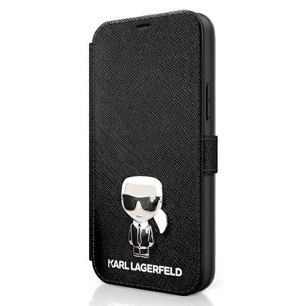 Dėklas Karl Lagerfeld KLFLBKP12MIKMSBK skirtas iPhone 12/12 Pro 6,1, juoda цена и информация | Telefono dėklai | pigu.lt