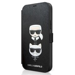 Karl Lagerfeld KLFLBKP12MSAKICKCBK, skirtas iPhone 12/12 Pro 6,1, juodas kaina ir informacija | Telefono dėklai | pigu.lt