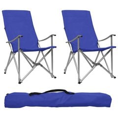 Sulankstomos stovyklavimo kėdės, mėlynos, 2 vnt. kaina ir informacija | Turistiniai baldai | pigu.lt
