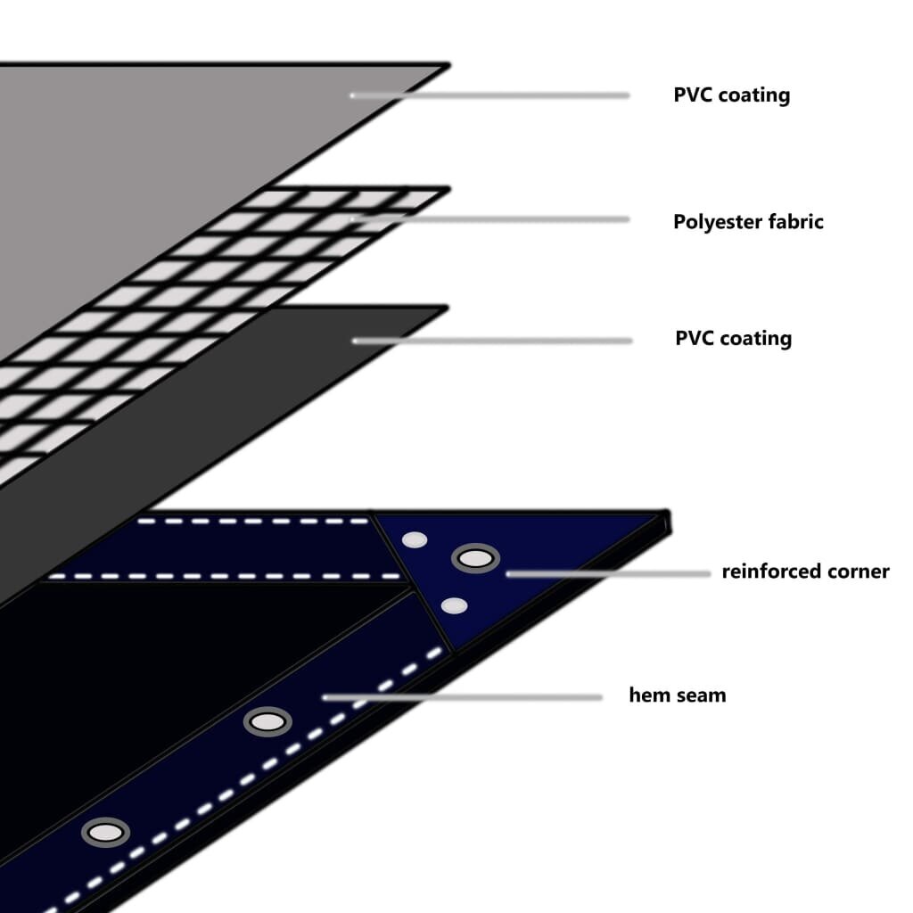 Tentas, 6 x 8 m, pilkas kaina ir informacija | Skėčiai, markizės, stovai | pigu.lt