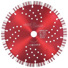 Turbo deimantinis pjovimo diskas su angomis, plienas, 230mm kaina ir informacija | Pjūklai, pjovimo staklės | pigu.lt