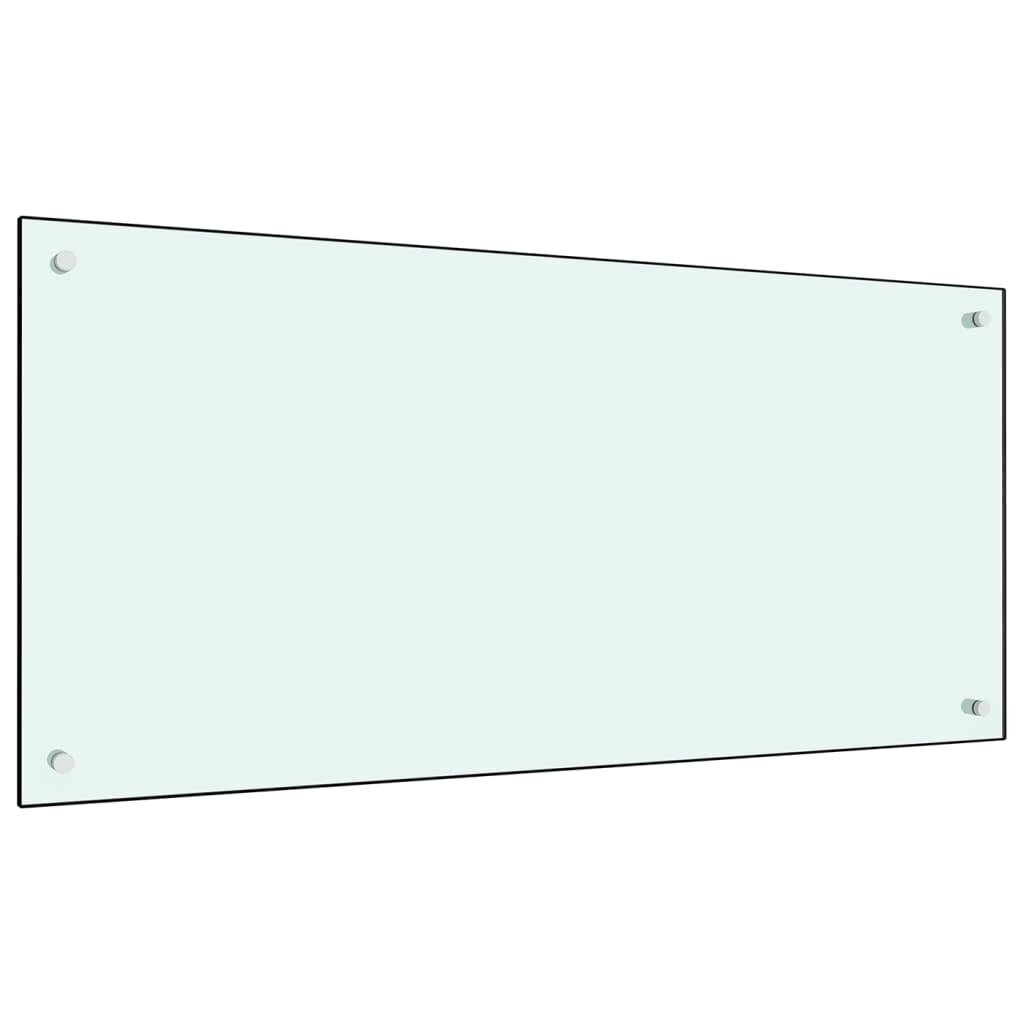 vidaXL virtuvės sienelė, 100x50 cm, balta kaina ir informacija | Virtuvės baldų priedai | pigu.lt