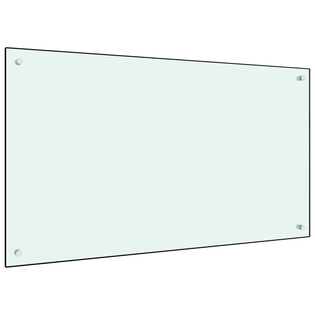 vidaXL virtuvės sienelė, 100x60 cm, balta kaina ir informacija | Virtuvės baldų priedai | pigu.lt