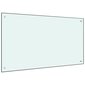 vidaXL virtuvės sienelė, 100x60 cm, balta цена и информация | Virtuvės baldų priedai | pigu.lt