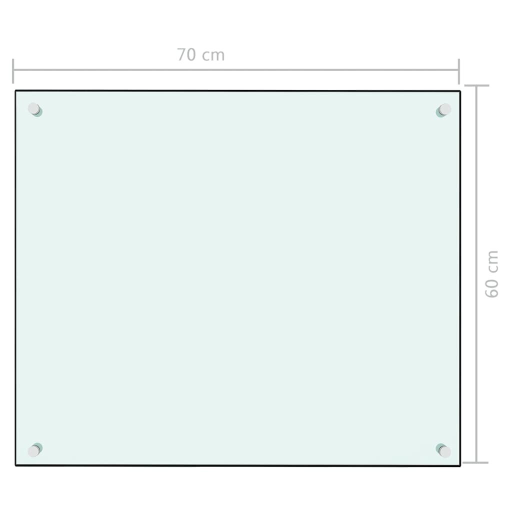 vidaXL virtuvės sienelė, 70x60 cm, balta kaina ir informacija | Virtuvės baldų priedai | pigu.lt